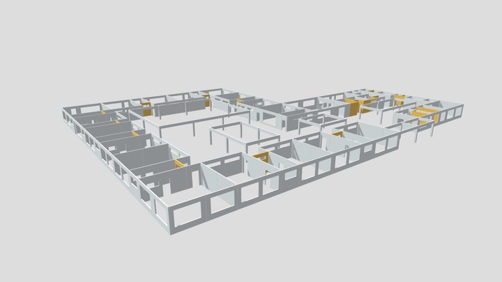 CONCEPÇÃO ESTRUTURAL - CRECHE C - R00 3D Model