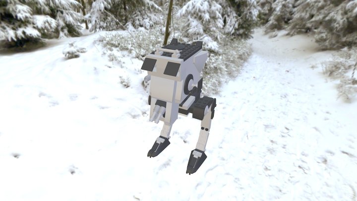 All Terranian Scout Transport (AT-ST) LEGO 3D Model