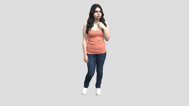 Contemplative Teen Portrait – Modello 3D gratuito STL