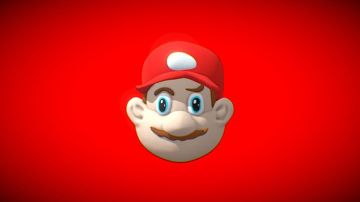 Mario Head 3D Model