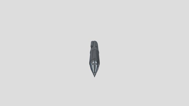 Pen 3D Model | Modern Metallic Pen