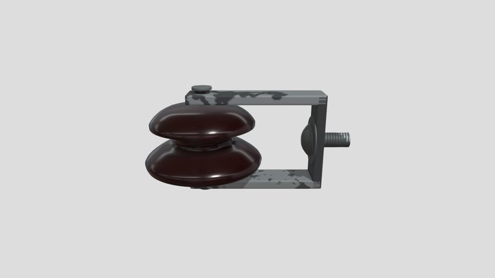 Shackle Secondary Insulator Red 3D Model