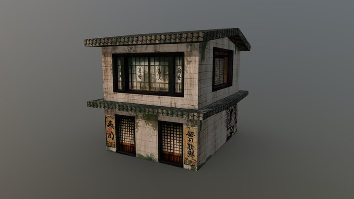 Japanese Building 3D Model