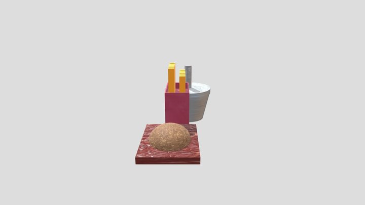 Fast Food 3D Model