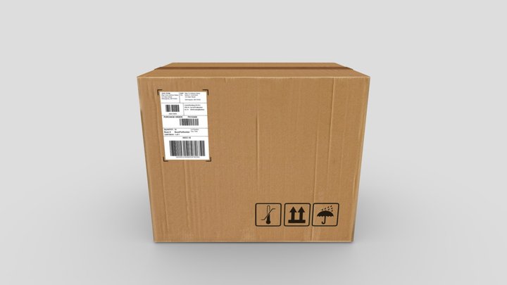 Carton Box 3D Model