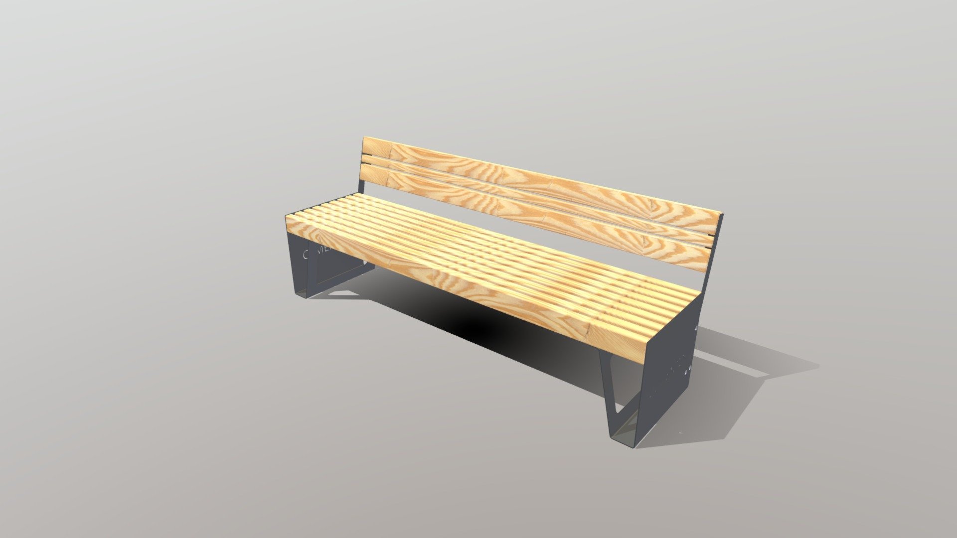 Парковая скамья — Sketchfab embed 3D viewer