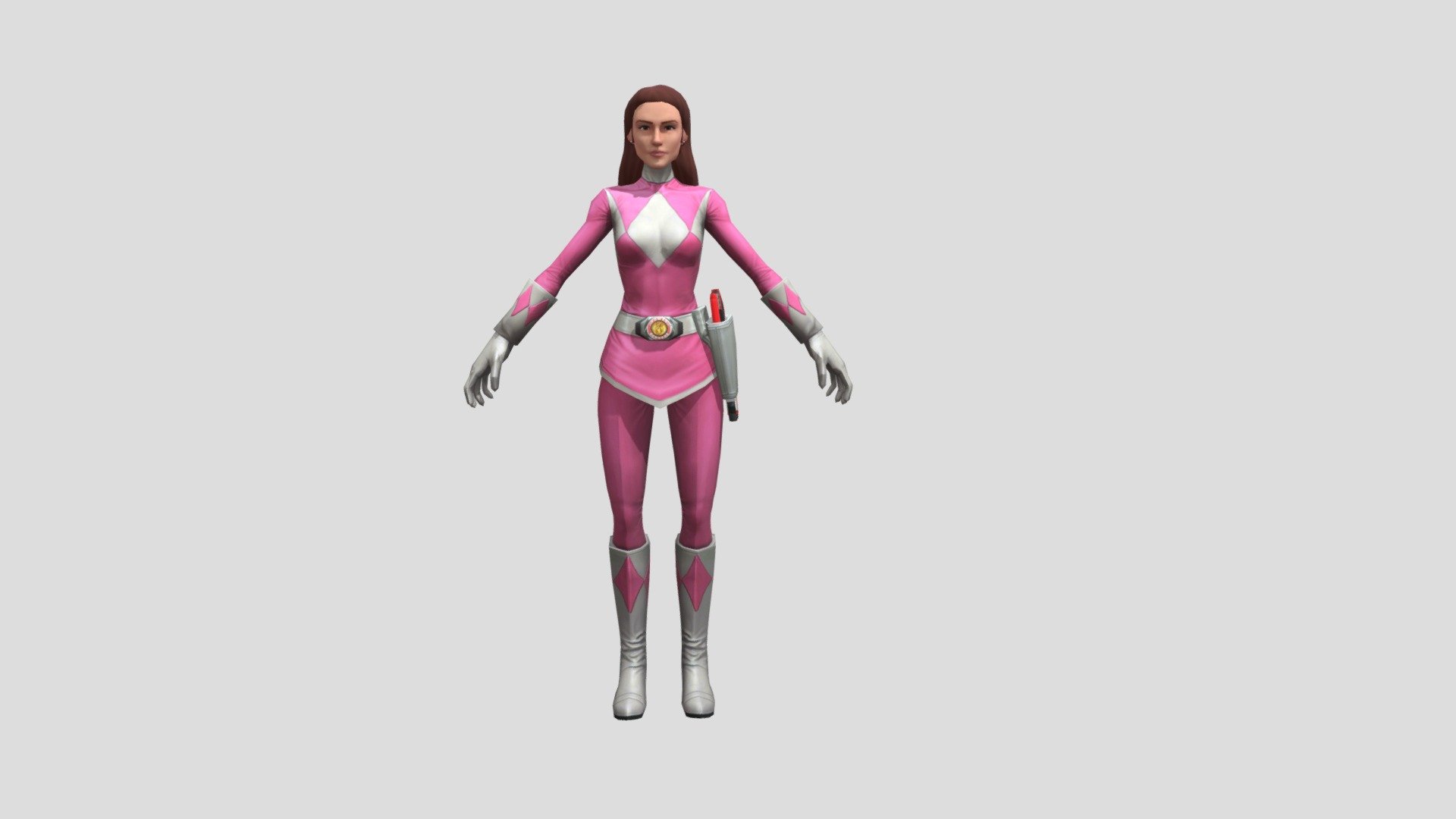 Kimberly Pink Ranger - Download Free 3D model by grantb833 [ecdb01b ...