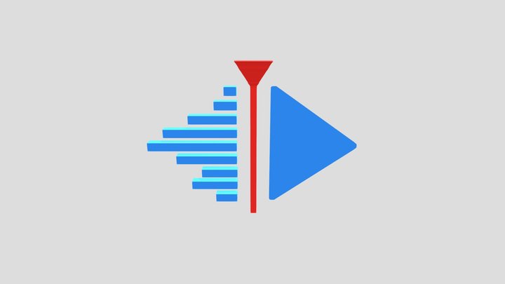 kdenlive logo animation 3D Model