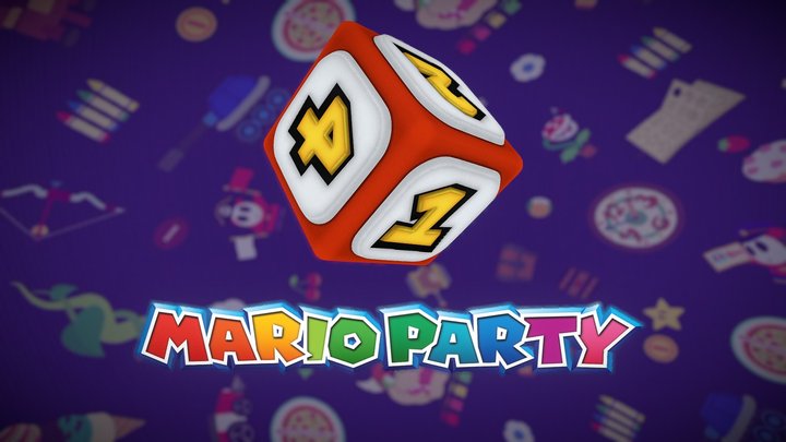 Mario Party Dice Block 3D Model