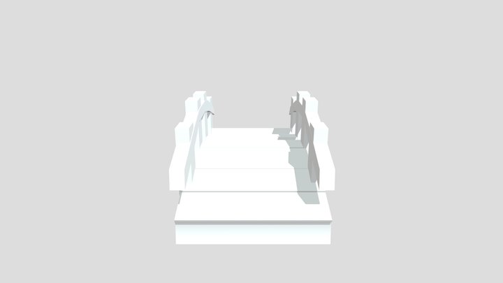 China Wooden Bridge 3D Model