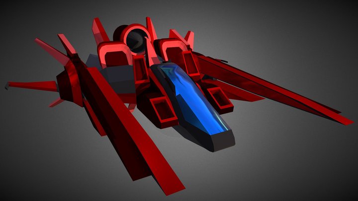 Space Fighter 3D Model