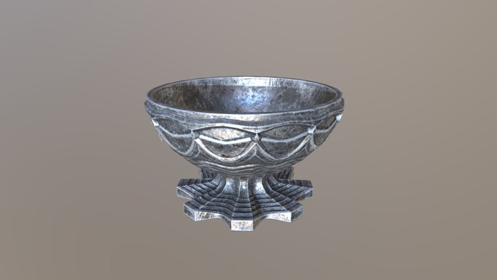 Steel bowl 3D Model