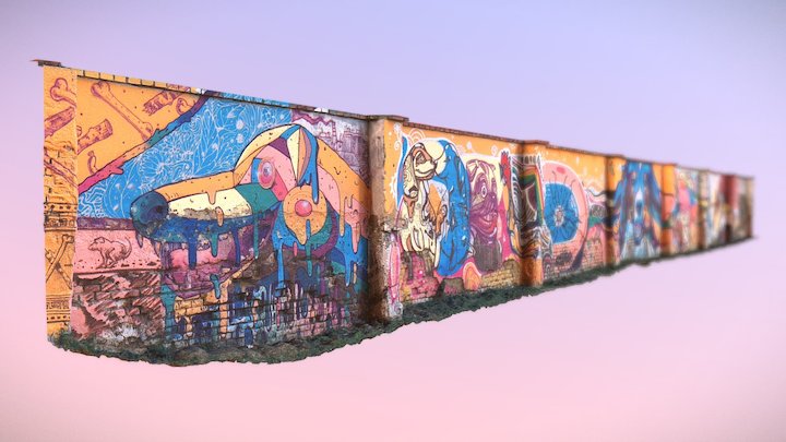 Graffiti Wall Mendlak Brno