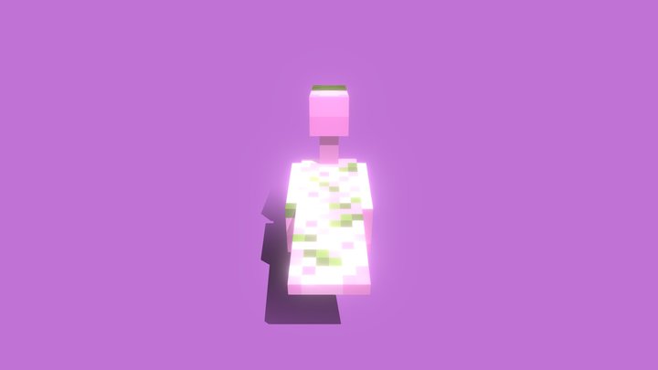 Floral Seagull 3D Model