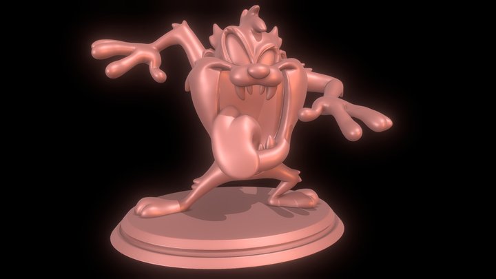 Tasmanian Devil - Looney Tunes 3D print model 3D Model