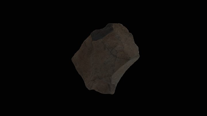 Cerutti 164 - Chipped stone core w/ pencil marks 3D Model
