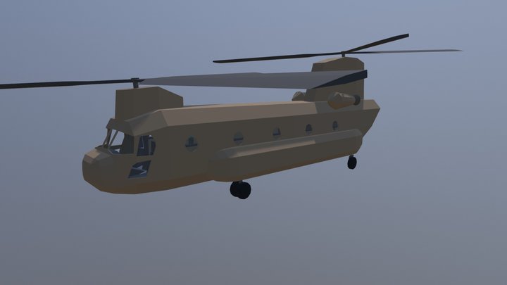 CH-47 Chinook 3D Model