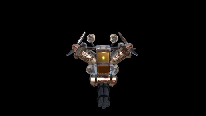 Sci-Fi Aircraft 3D Model