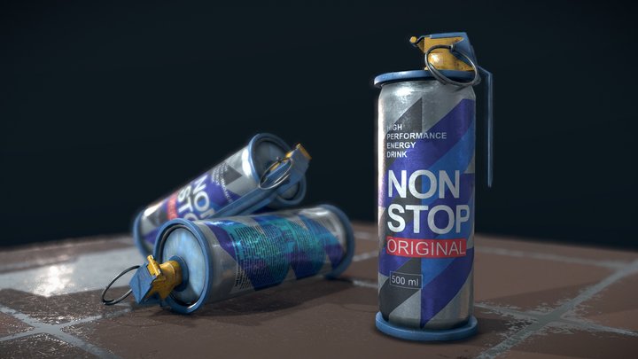 Energy Drink Can Grenades – Free 3D Model STL