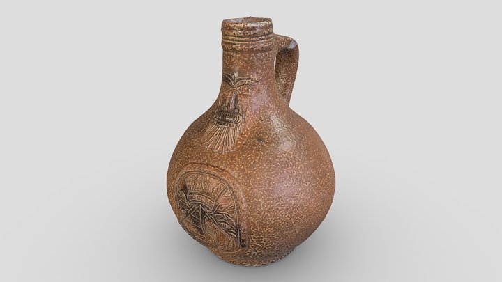Baardmankruik | Bartmann jug (1600-1650) – Modelo 3D gratuito STL
