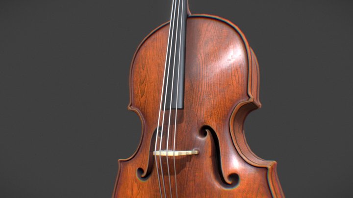 Cello 3D Model