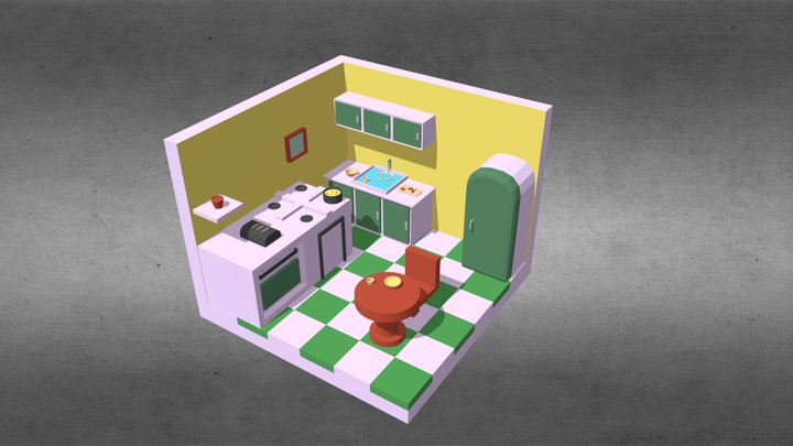 3D Kitchen 3D Model