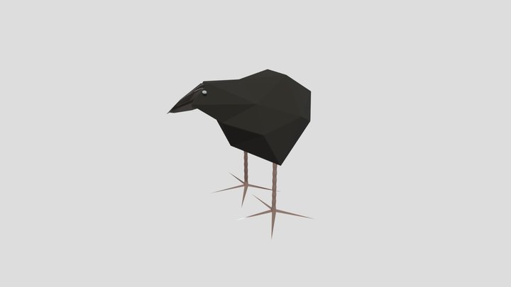 pukeko (lowpoly) 3D Model