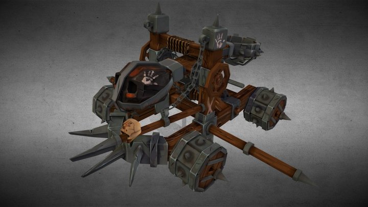 Orc catapult 3D Model