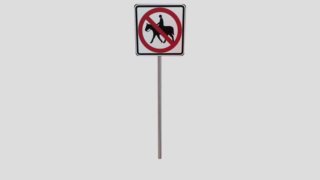 No Equestrian Crossing
