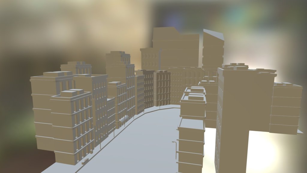 city (no textures) - 3D model by q80deserthawk [ece48b3] - Sketchfab