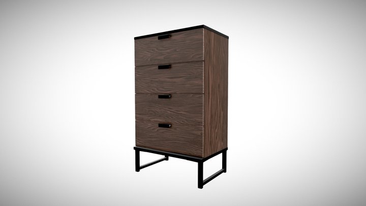 Ikea Drawer Cabinet 3D Model