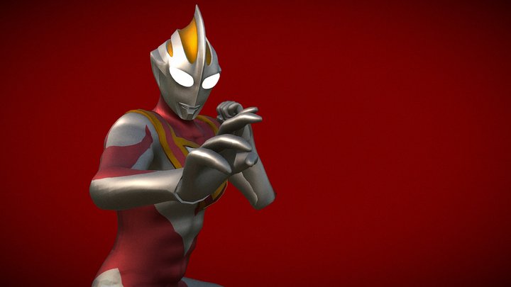 Ultraman Gaia V1 3D Model