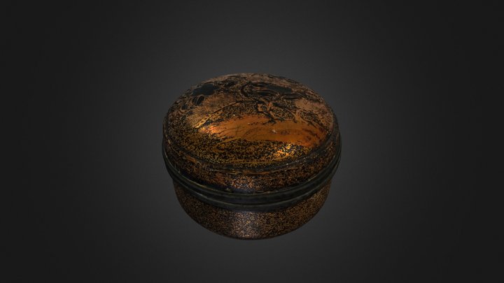 香合椿蒔絵 3D Model