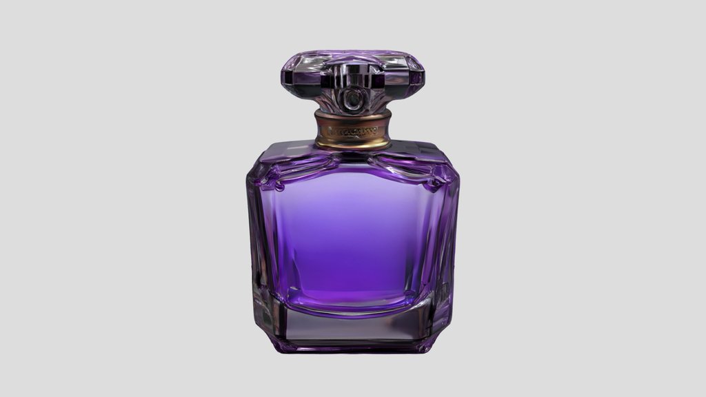 Purple perfume bottle