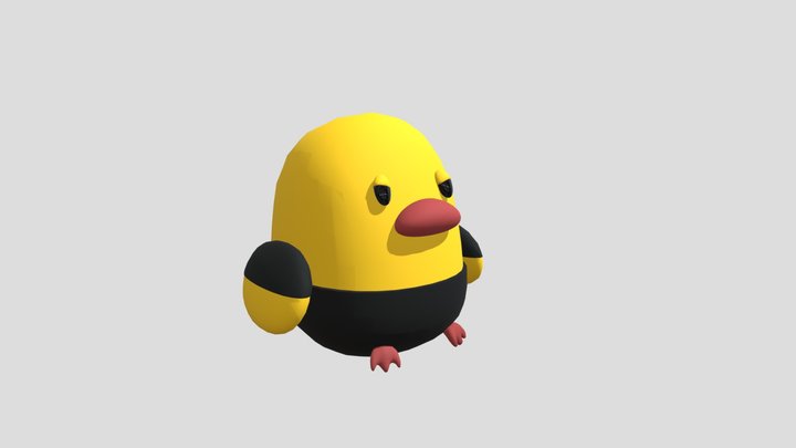 Decorative Angry Duck 3D Model