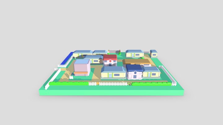 ADO - Cerulean City Pokémon 3D Model