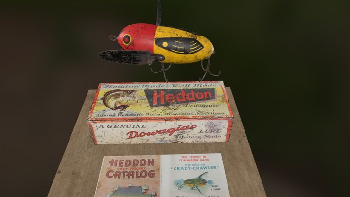 Vintage Heddon Crazy-Crawler 3D Model