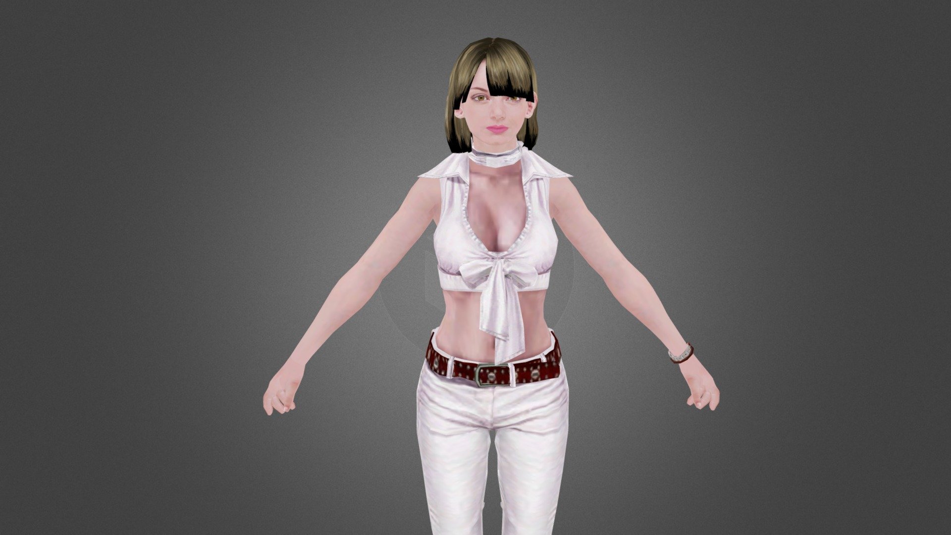 3D model Ashley Graham Full Body Resident Evil 4 Remake VR / AR