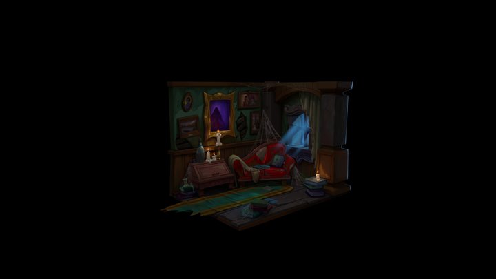 Ghost House 3D Model