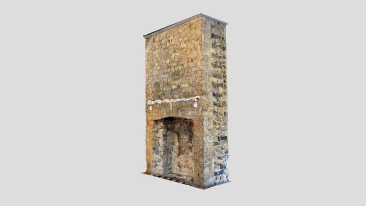 Chimney brick wall 3D Model