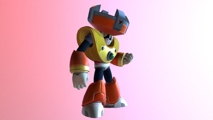 Mega Man 10 - Solar Man 3D Model