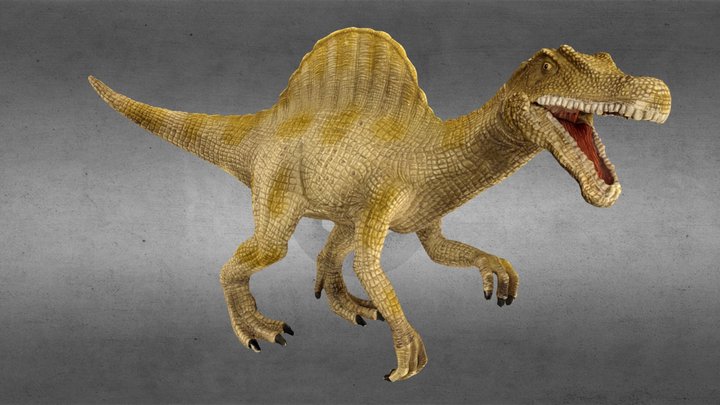 Spinosaurus Dino Toy 3D Model