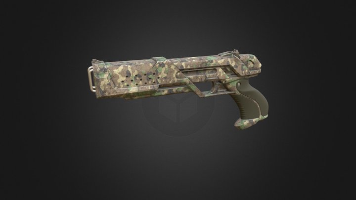 Partical Accelerator Gun 3D Model