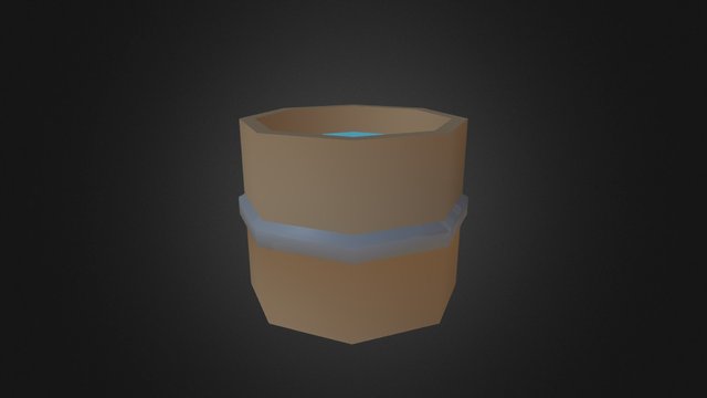Low Poly Bucket 3D Model