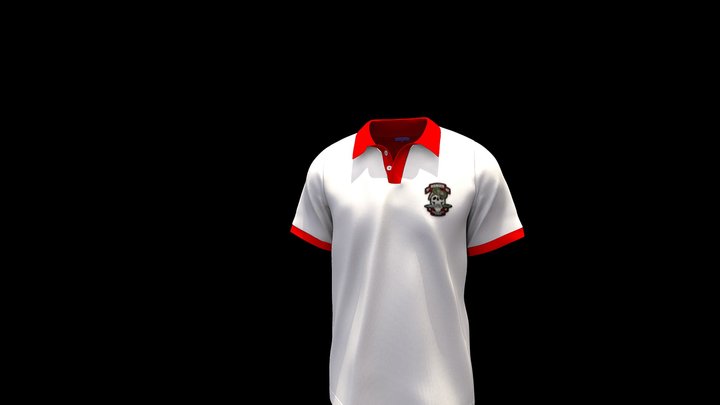 KAOS POLO BORDIR CUSTOM 3D Model