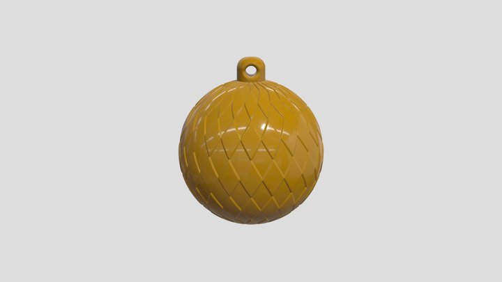 New Year tree ball "Rhombus" 3D Model