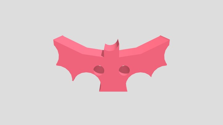 Bat Button 3D Model