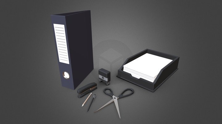 Stationery 3D Model