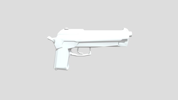 Beretta LowPoly 3D Model
