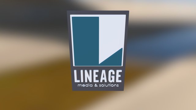 Lineage: Full Logo 3D Model